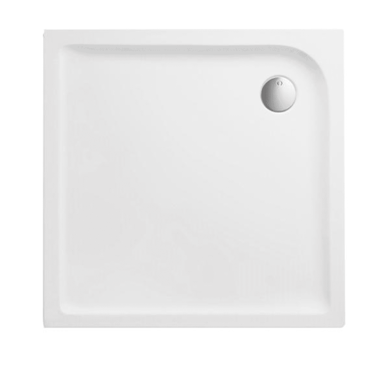 Duschwanne 80x80x3,5 cm quadratisch superflach aus Sanitär-Acryl weiß – Bild 1