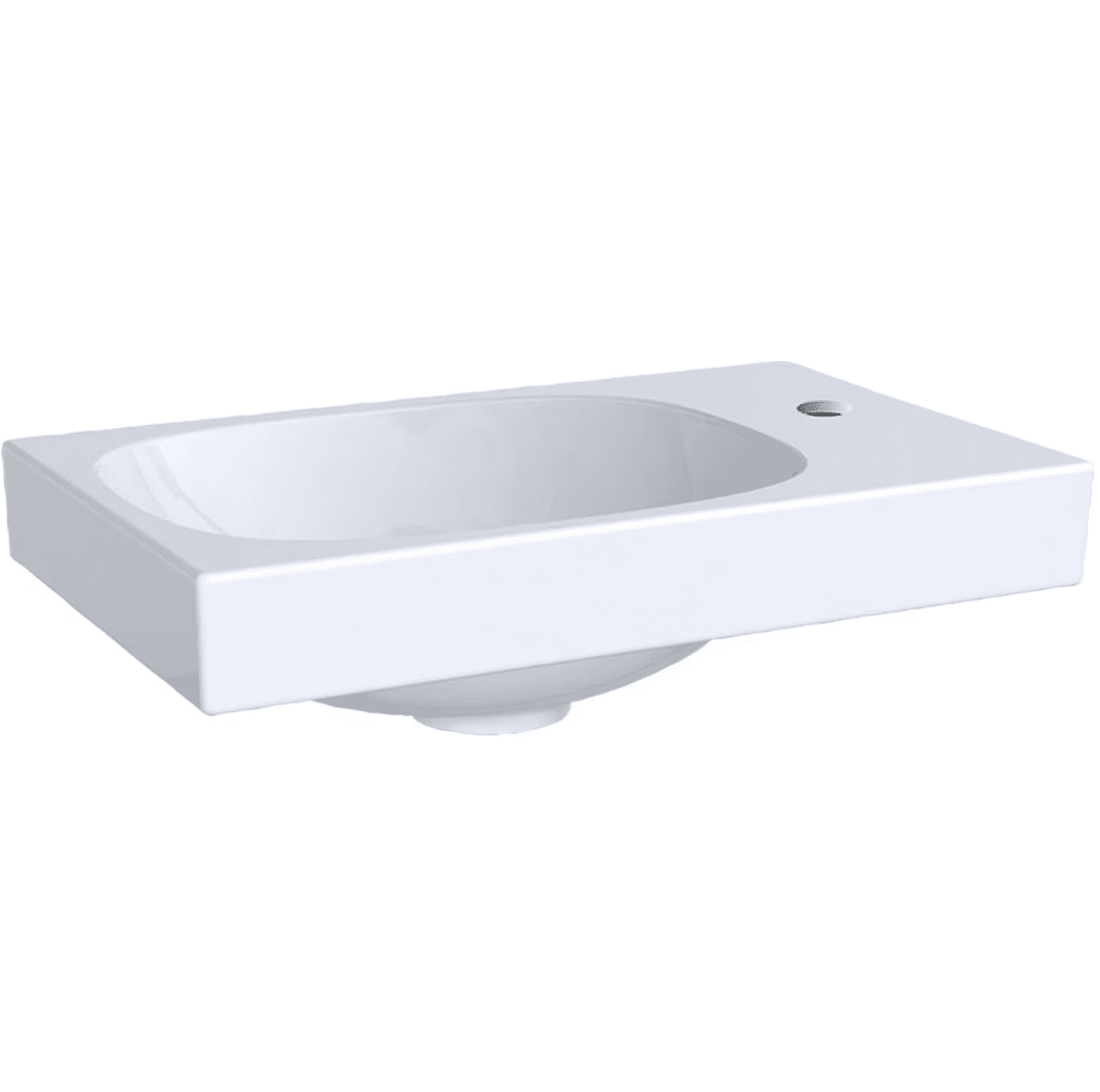 Geberit Acanto Handwaschbecken, Hahnloch rechts – Bild 1
